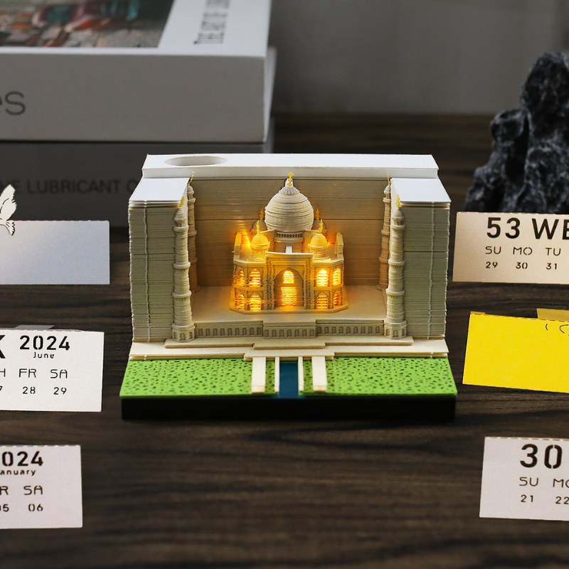 TimePiece Calendar Taj Mahal