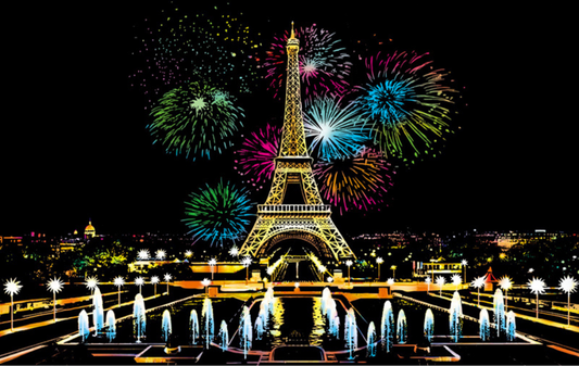 Scratch Canvas - Eiffel Tower