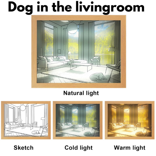 Lumicanvas® Dog In Livingroom