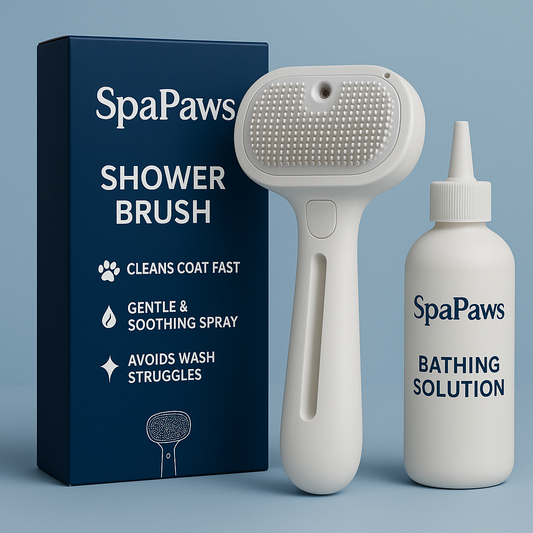 SpaPaws Brush + Bathing Solution