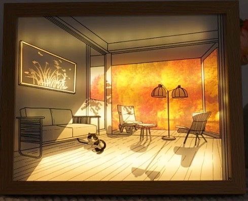 Lumicanvas® Cat In Livingroom